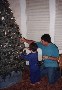 Decorating our Christmas Tree, 1997